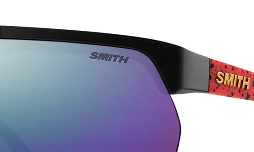 Smith Xc 138mm Chromapop™ Polarized Oversize Shield Sunglasses In Purple
