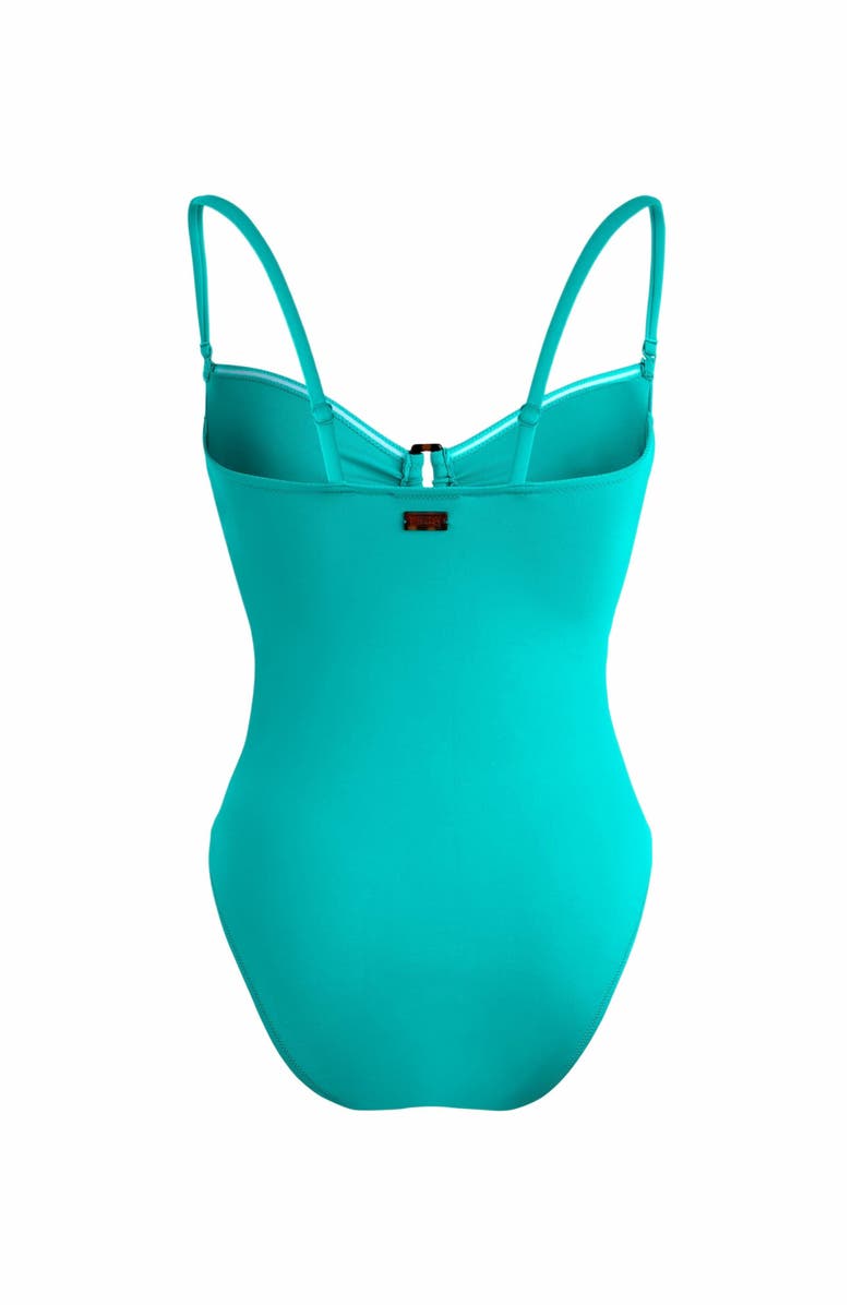 Vilebrequin Women's Solid Sculpt One-Piece Swimsuit, Alternate, color, Vert Disco