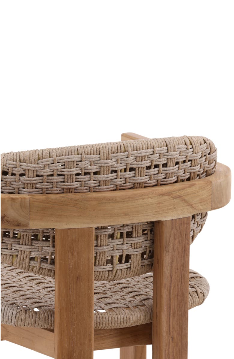 Dovetail Furniture Jessamine Outdoor Dining Chair, Alternate, color, Natural