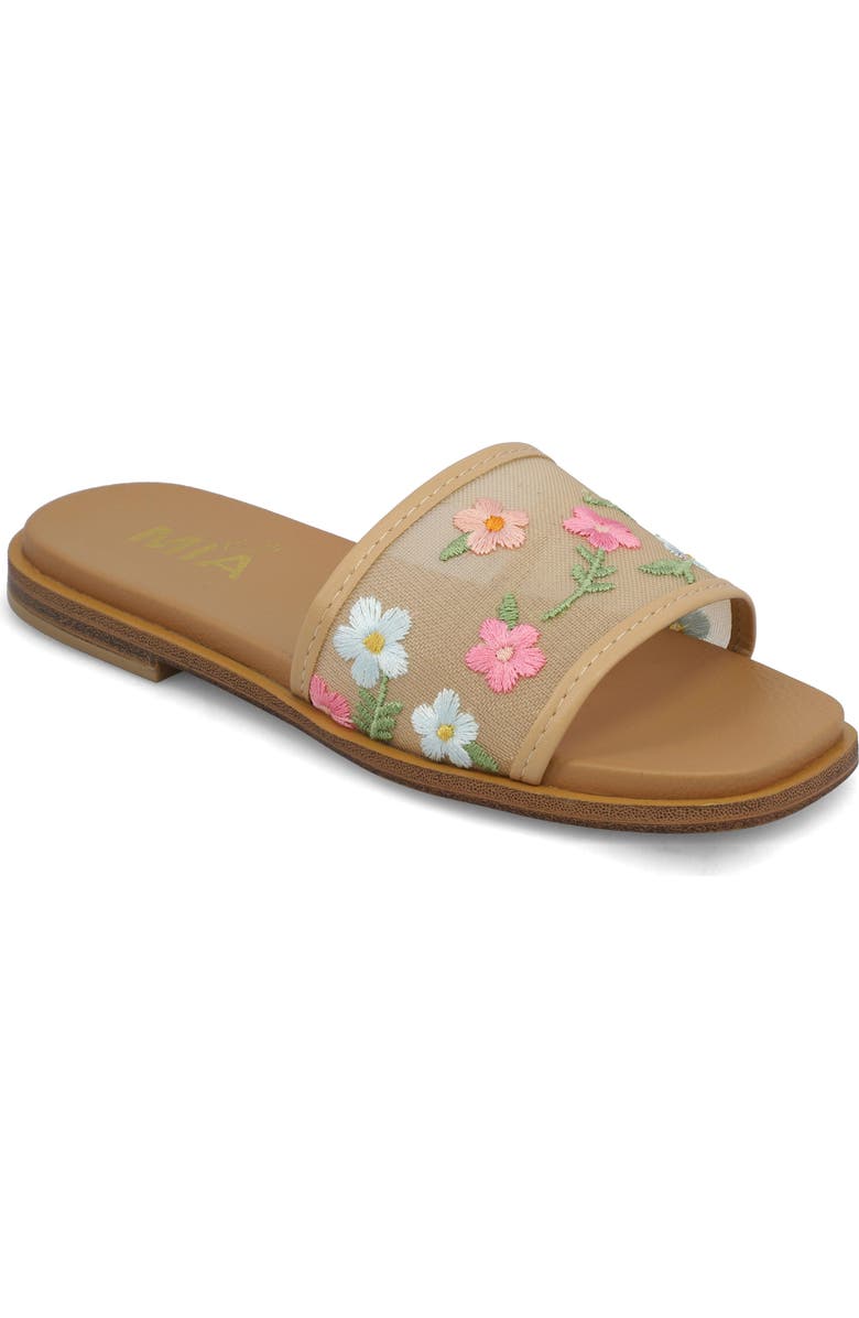 MIA Kids' Jhanna Slide Sandal, Main, color, Tan