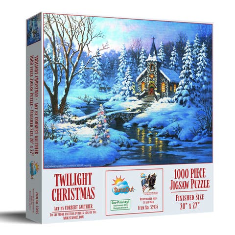 Twilight Christmas 1000 piece Jigsaw Puzzle for Adults