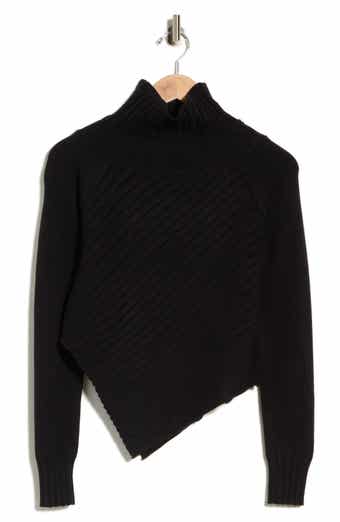 Ursula Asymmetric Hem Mock Neck Sweater