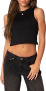 EDIKTED Jen Cutout Back Crop Tank