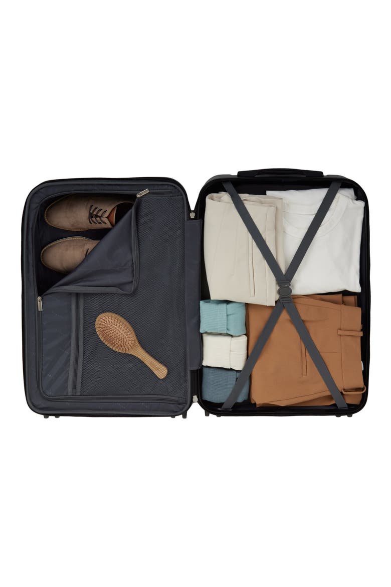 Madrid 2-Piece Hardside Luggage Set, Alternate, color, BLACK