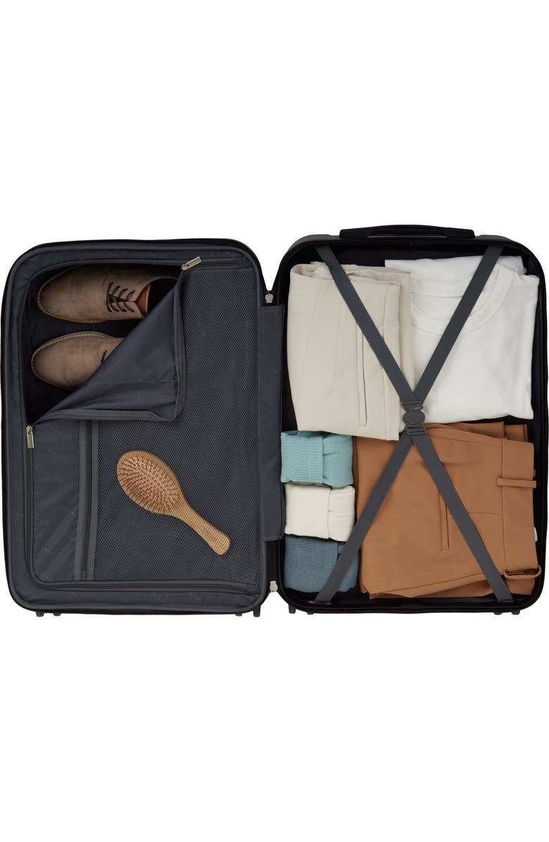 bugatti Madrid 2-Piece Hardside Luggage Set, Alternate, color, Black