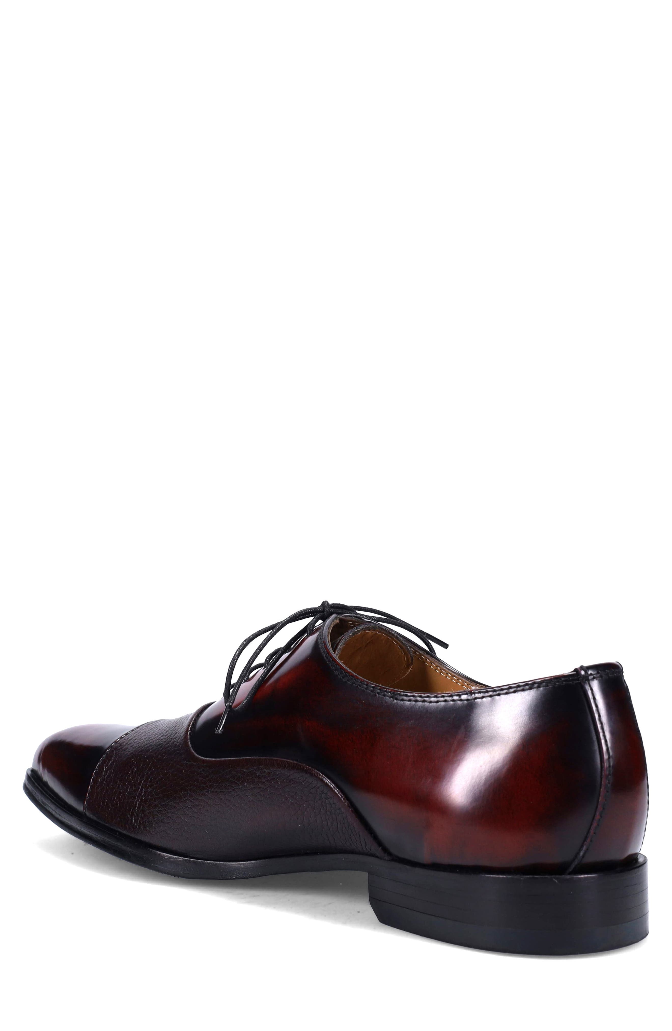 Edman Weatherproof Cap Toe Oxford, Alternate, color, MERLOT