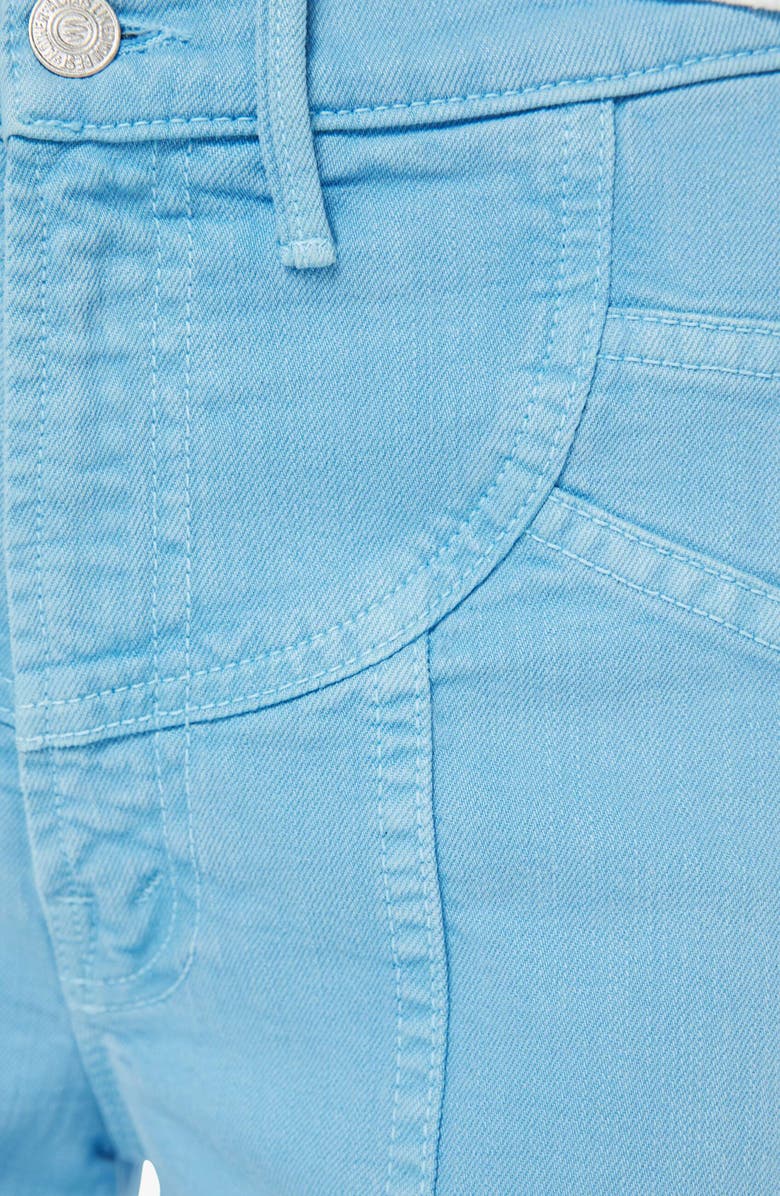 MOTHER The Sunny Hustler Roller Sneak High Waist Wide Leg Jeans, Alternate, color, Heritage Blue