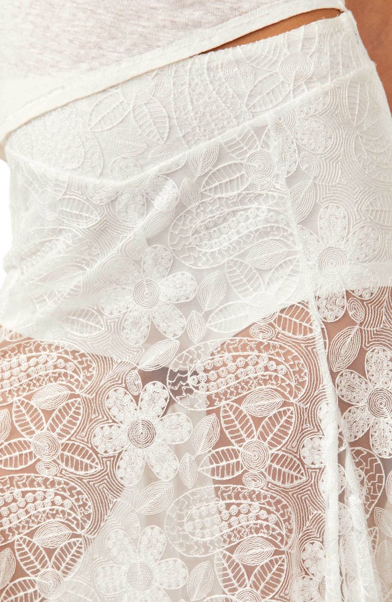 Free People Beat of the Moment Floral Embroidery Maxi Skirt, Alternate, color,