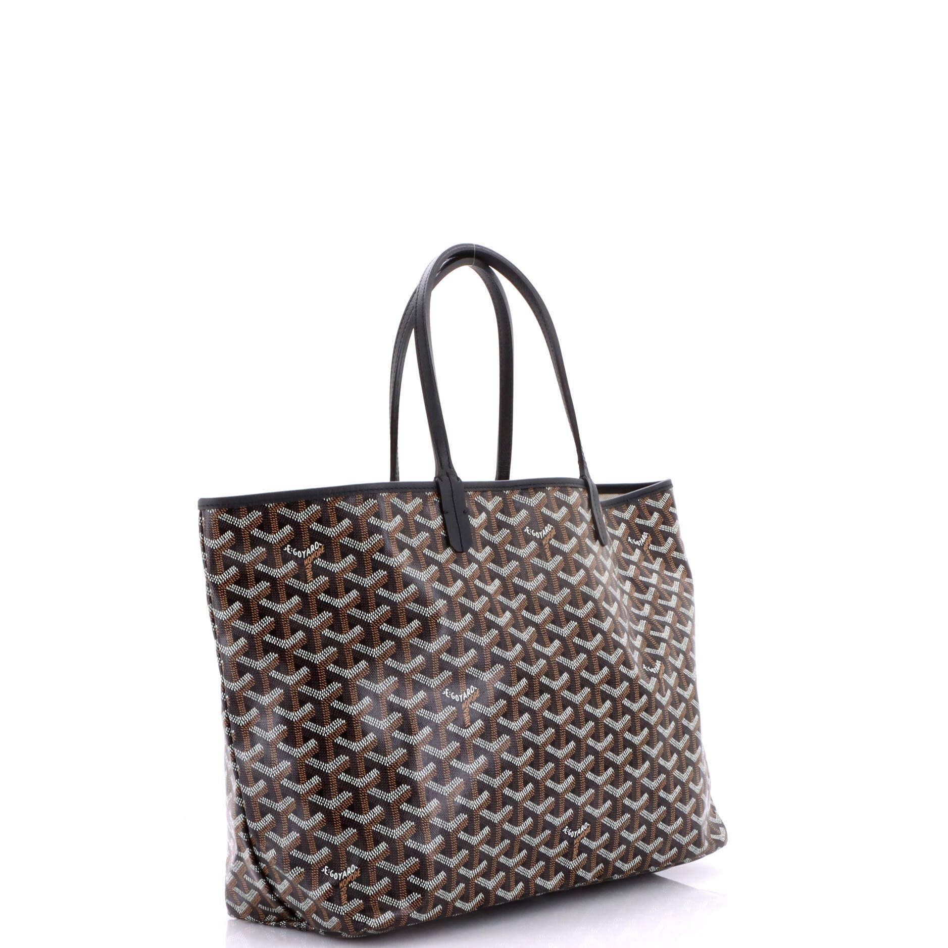 Pre-Owned Goyard Saint Louis Tote Coated Canvas PM, Alternate, color, Black