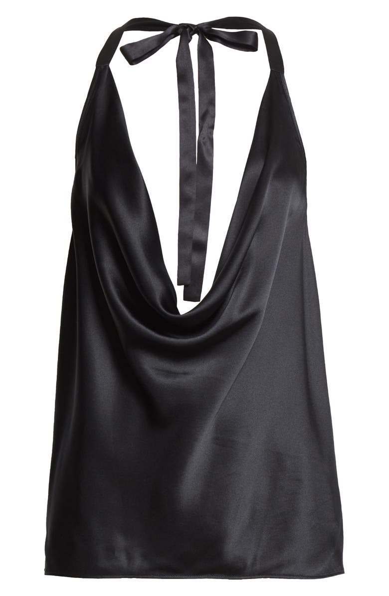 CAMI NYC Jackie Cowl Halter Neck Silk Camisole, Alternate, color, 