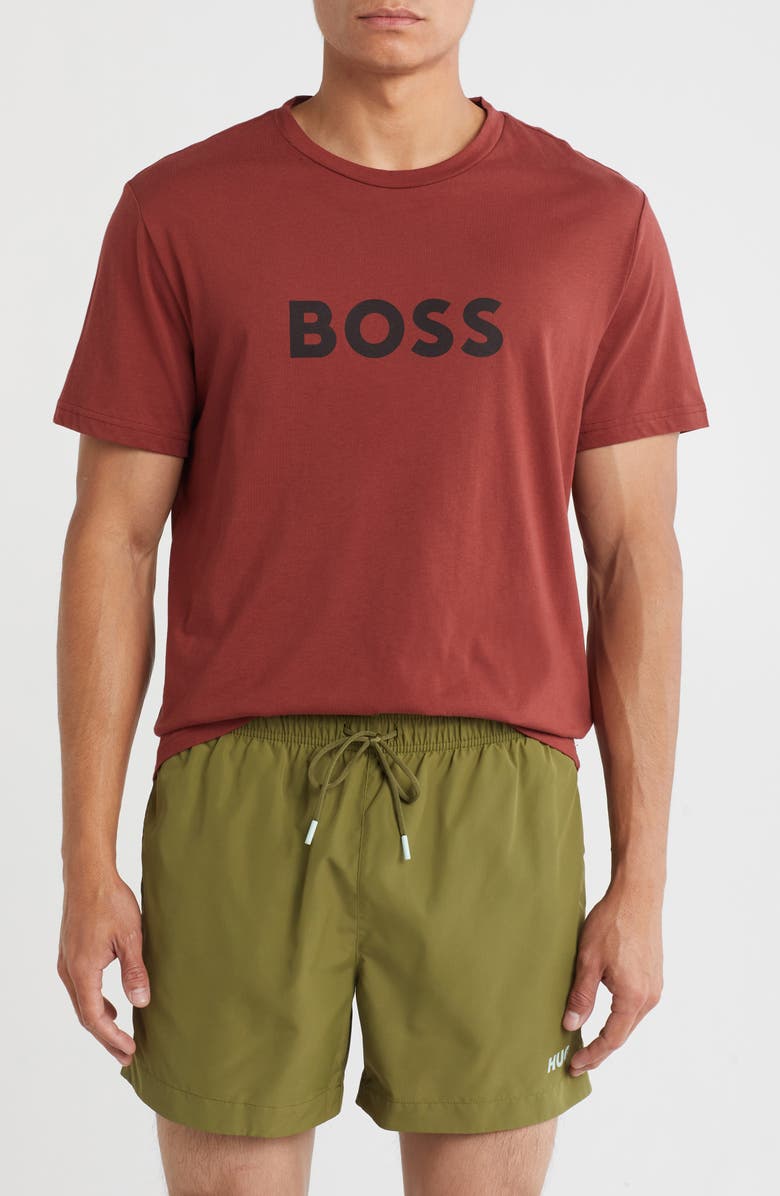 BOSS Cotton Graphic T-Shirt, Main, color,