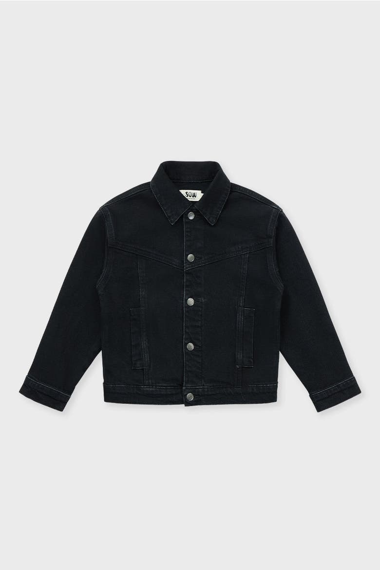 Denim Jacket, Main, color, Black Denim