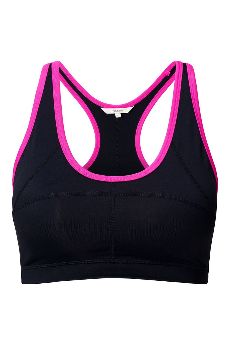 Maternity Sports Bra, Main, color, BLACK