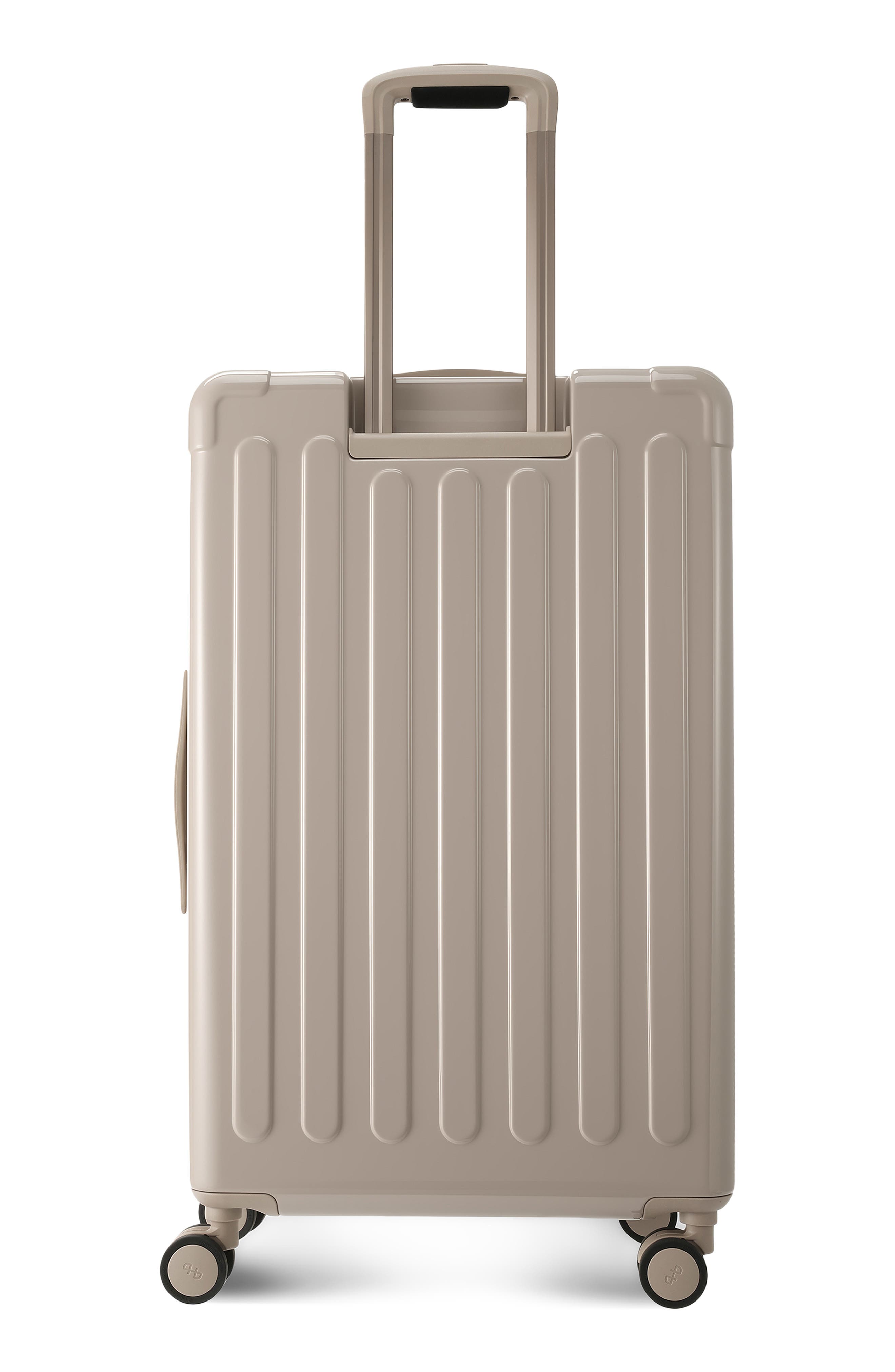 Hedgren Nostos Glossy Large Spinner Suitcase, Alternate, color, Sahara