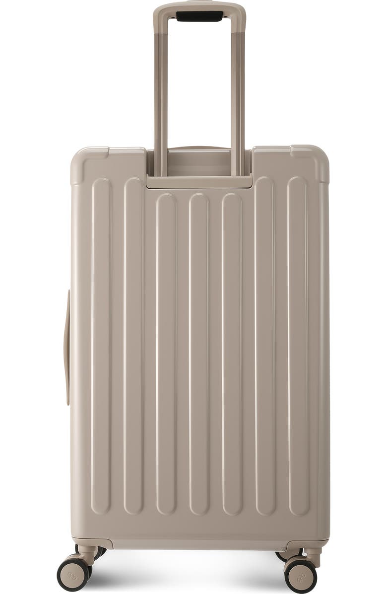 Hedgren Nostos Glossy Large Spinner Suitcase, Alternate, color, Sahara