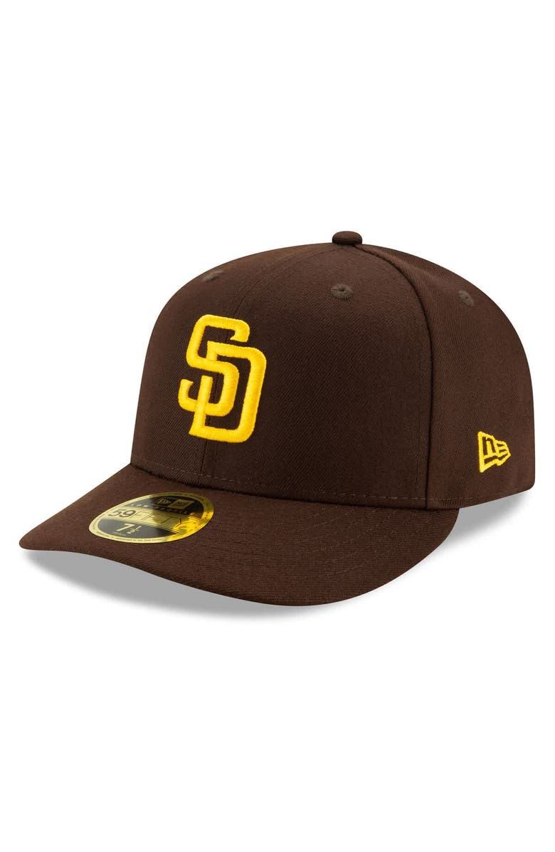 New Era Men's New Era Brown San Diego Padres 2025 MLB Postseason Side Patch Low Profile 59FIFTY Fitted Hat, Alternate, color, Brown