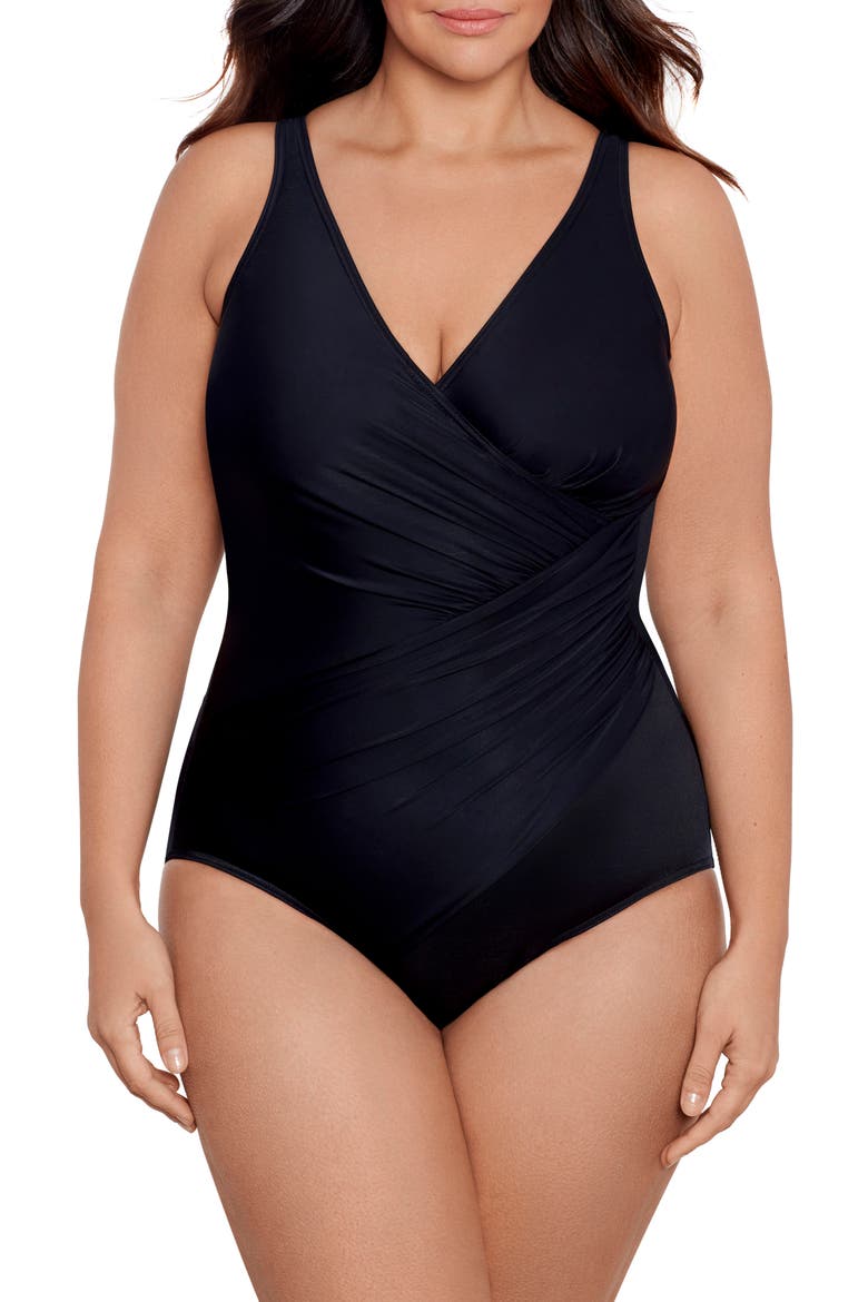 Must Have Oceanus One-Piece Swimsuit, Main, color, BLACK