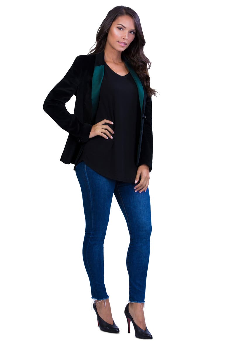 Perfect Maternity/Nursing Tee, Alternate, color, BLACK