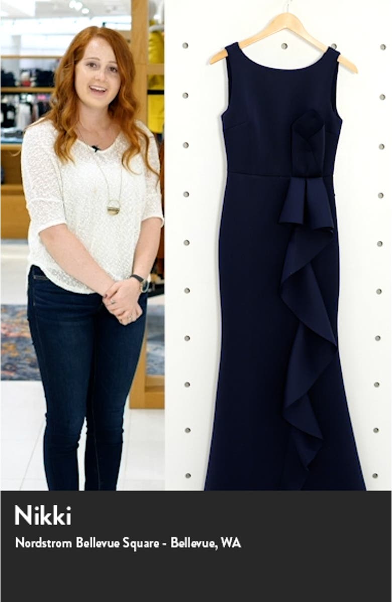 Ruffle Sleeveless Mermaid Gown, sales video thumbnail