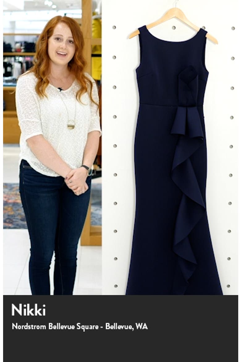 Ruffle Sleeveless Mermaid Gown video