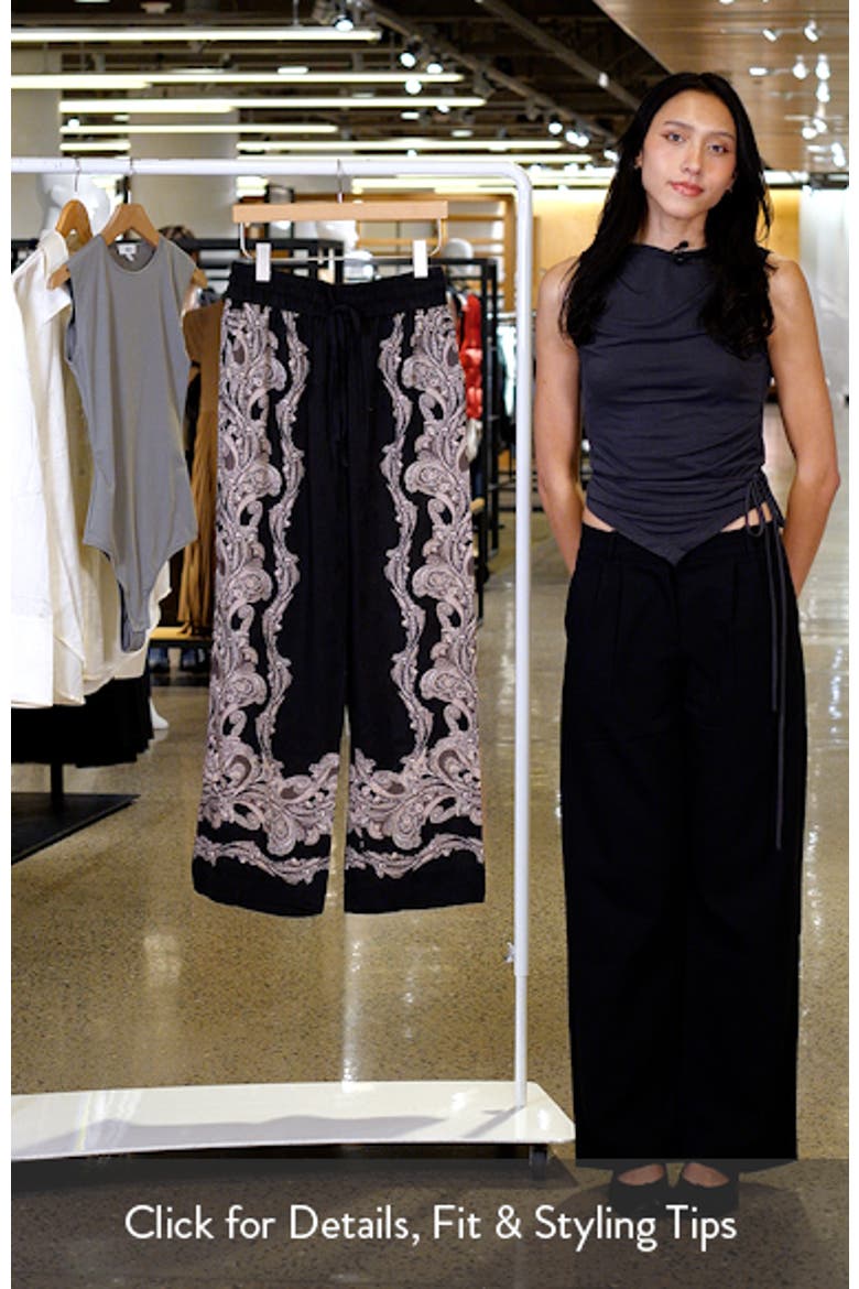 Tyler Paisley Print Drawstring Pants video