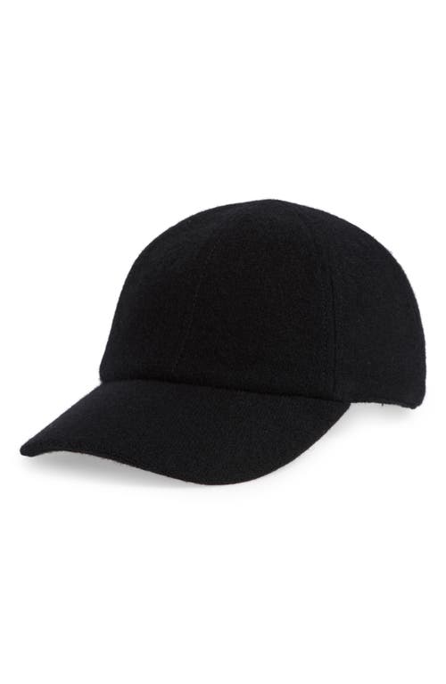 Robert Barakett Wool & Cashmere Baseball Cap In Black