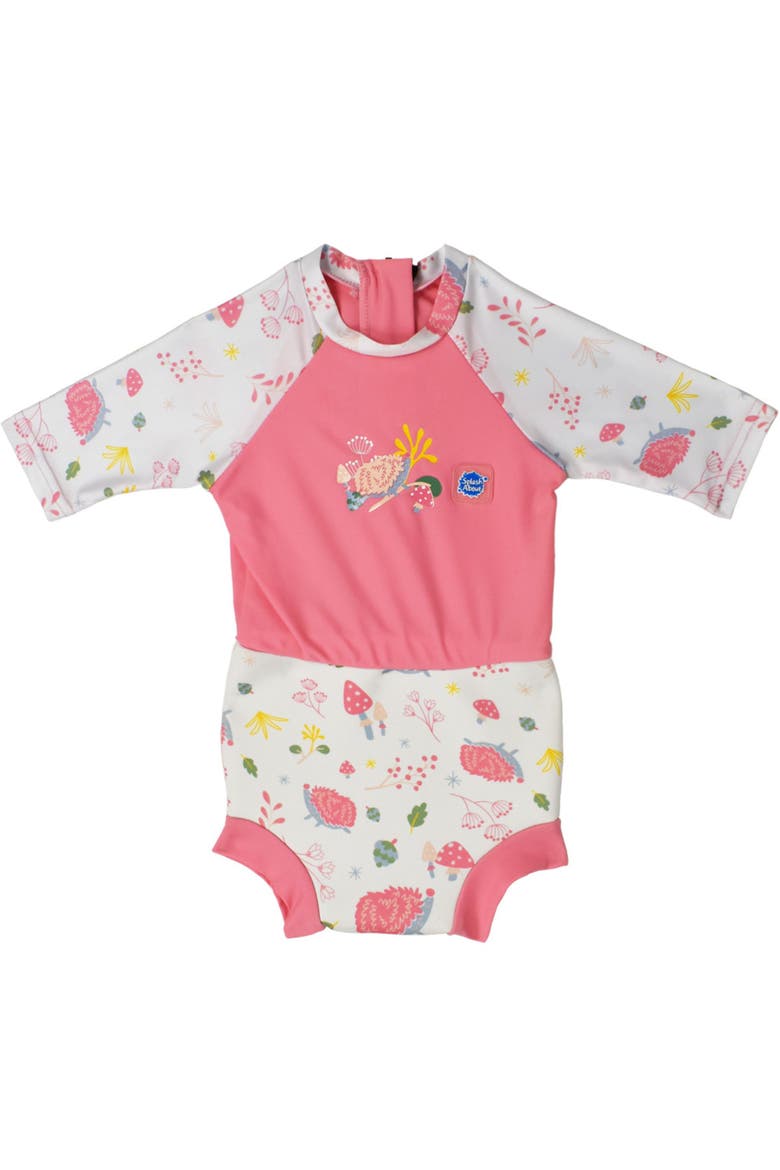 Happy Nappy® Sunsuit with Incorporated Swim Diaper, Main, color, Forest Walk