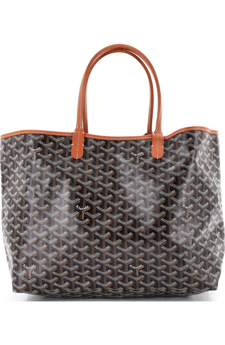 Pre-Owned Goyard Saint Louis Tote Coated Canvas PM, Main, color, Brown
