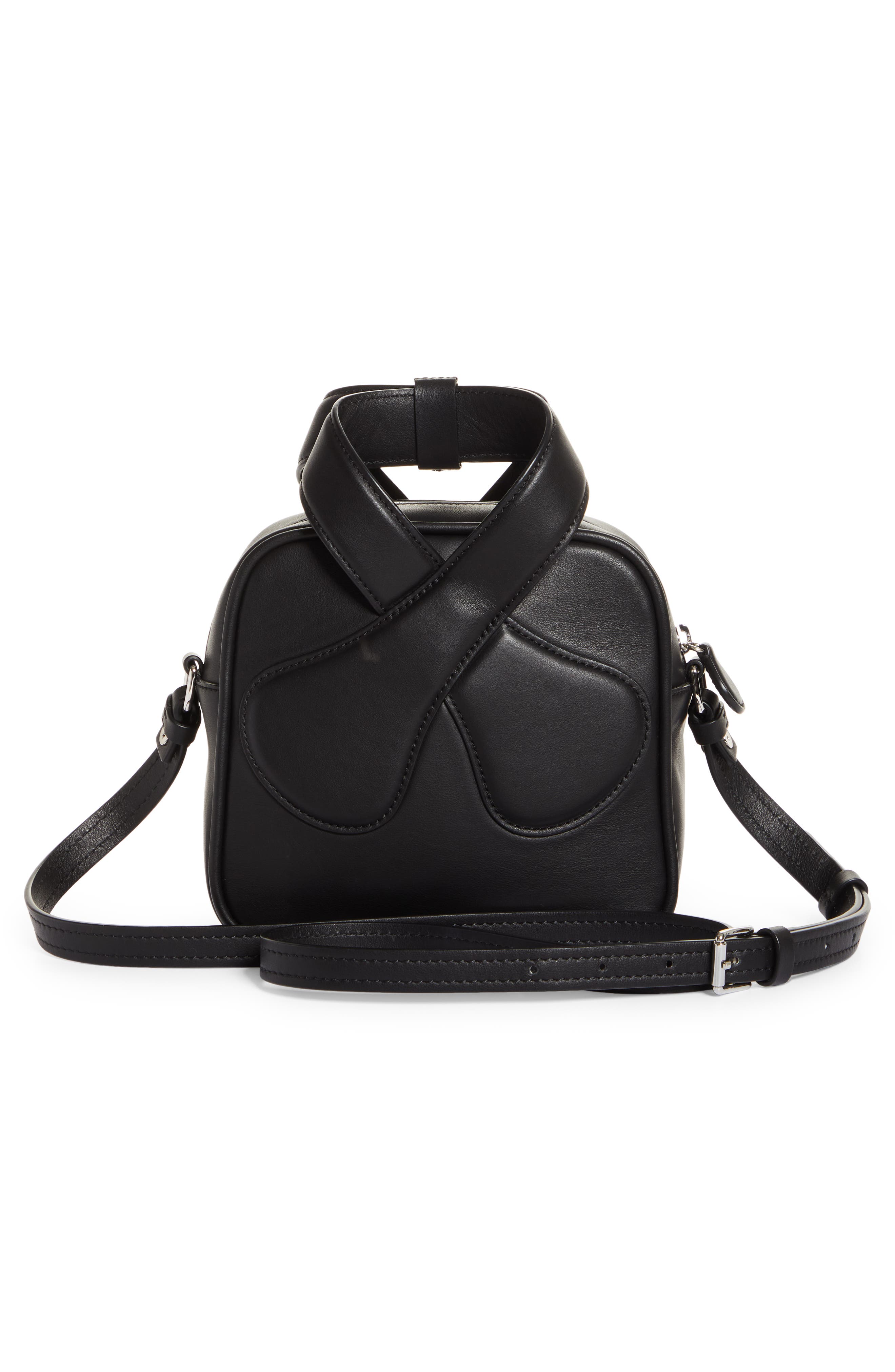 Courrèges Leather Loop Top Handle Bag, Alternate, color, 