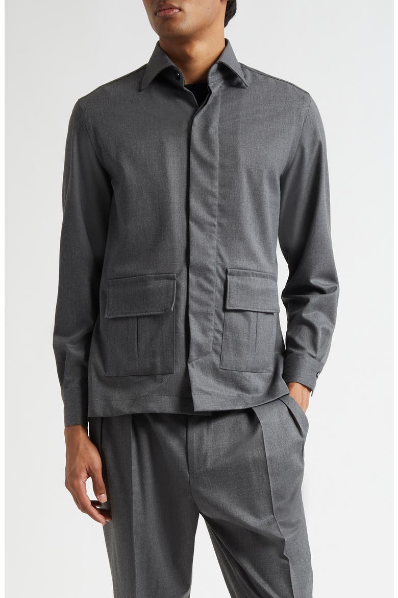 Safari Jacket, Main, color, GREY
