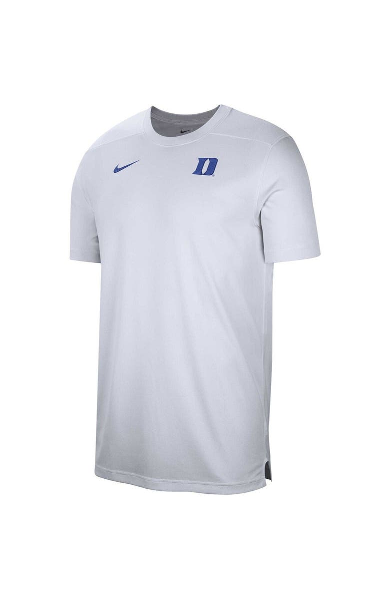 Nike Men's Nike  White Duke Blue Devils Sideline Coaches Performance Top, Alternate, color, 