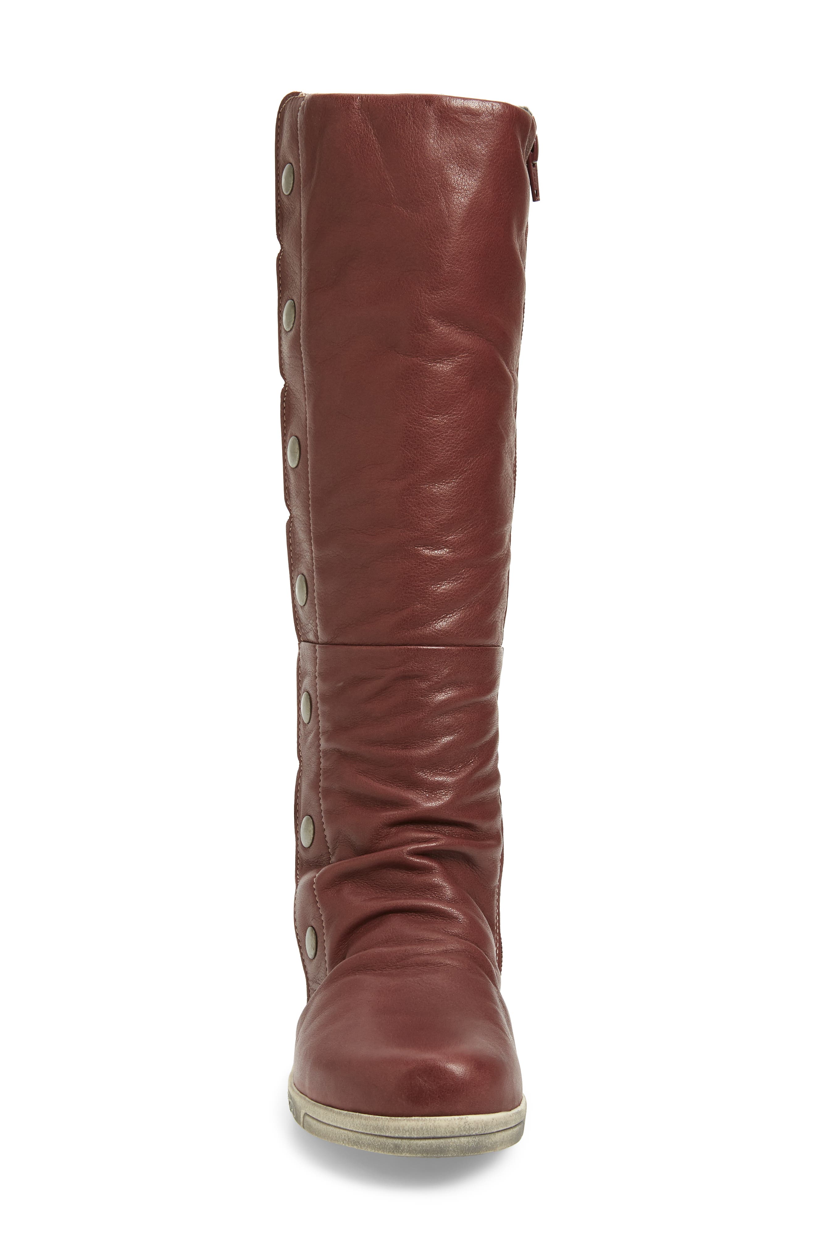 Avior Knee High Boot, Alternate, color, BORDEAUX LEATHER