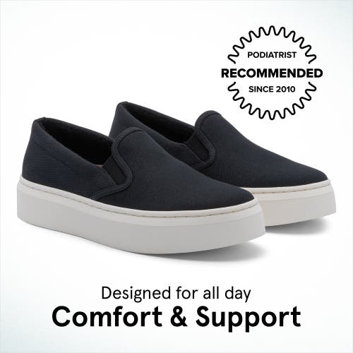 Abeo Jumpstreet Slip On In Black Canvas - Metatarsal