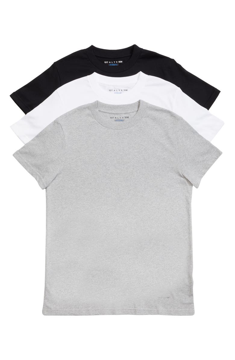 1017 ALYX 9SM 3-Pack Logo T-Shirts, Main, color,