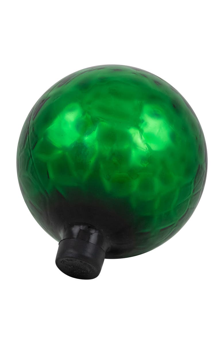 Northlight Smooth Turtle Shell Inspired Mirrored Outdoor Garden Gazing Ball - 10" - Green, Alternate, color, Green