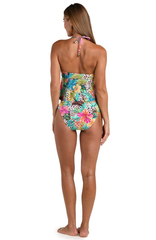 Sunshine 79 Paradise Heat Halter Tankini In Multi
