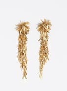 Bimba y Lola Aged Chain Earrings With Fringe