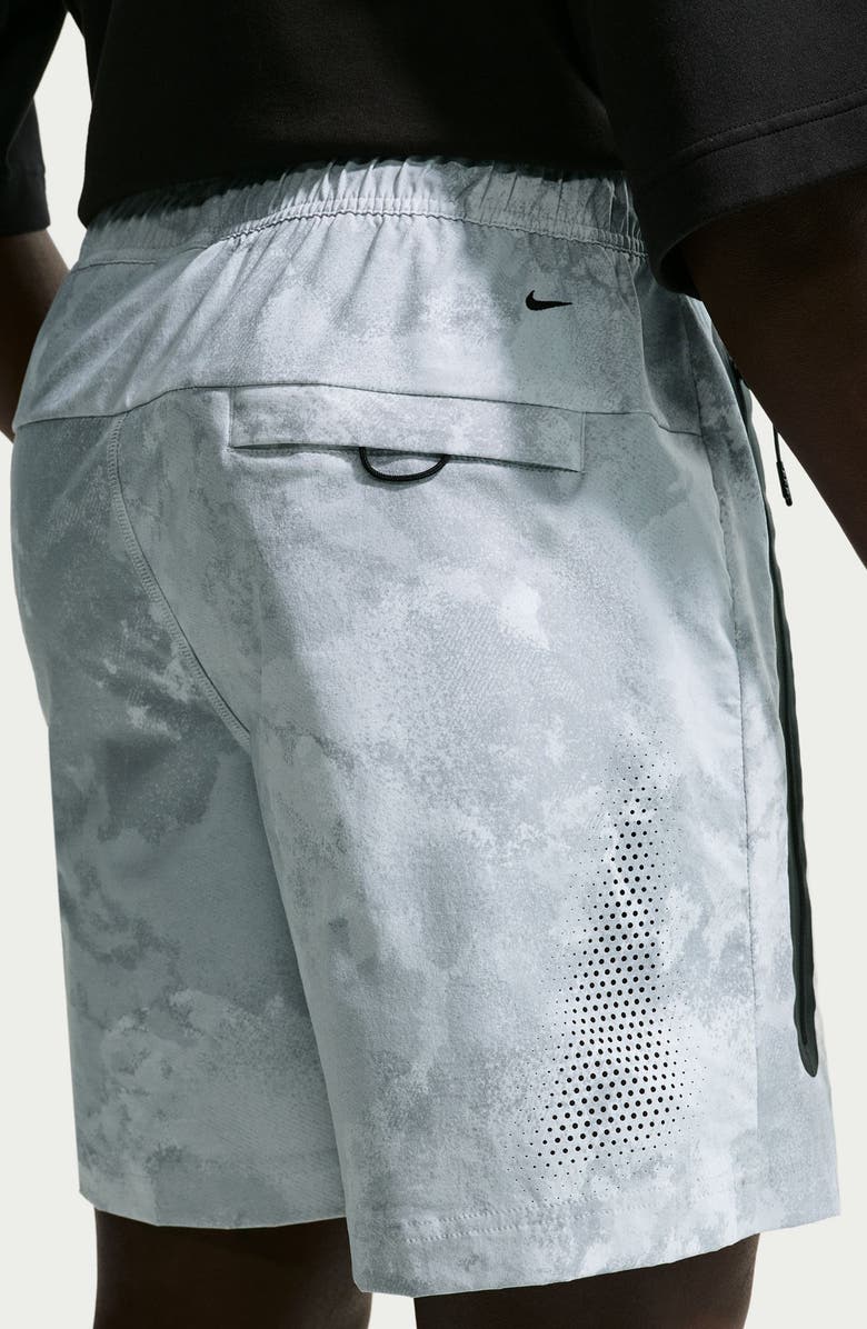 Nike Dri-FIT Woven Drawstring Shorts, Alternate, color, Pure Platinum/ Black