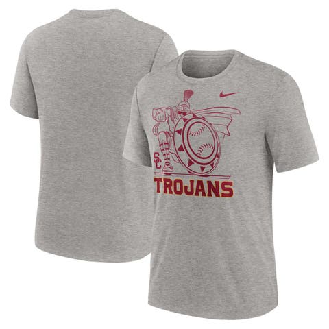 Men's Nike Heather Gray USC Trojans Campus Local Tri-Blend T-Shirt