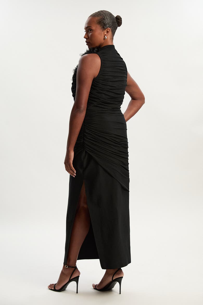 Bandage Knitted Maxi Dress, Alternate, color, Black