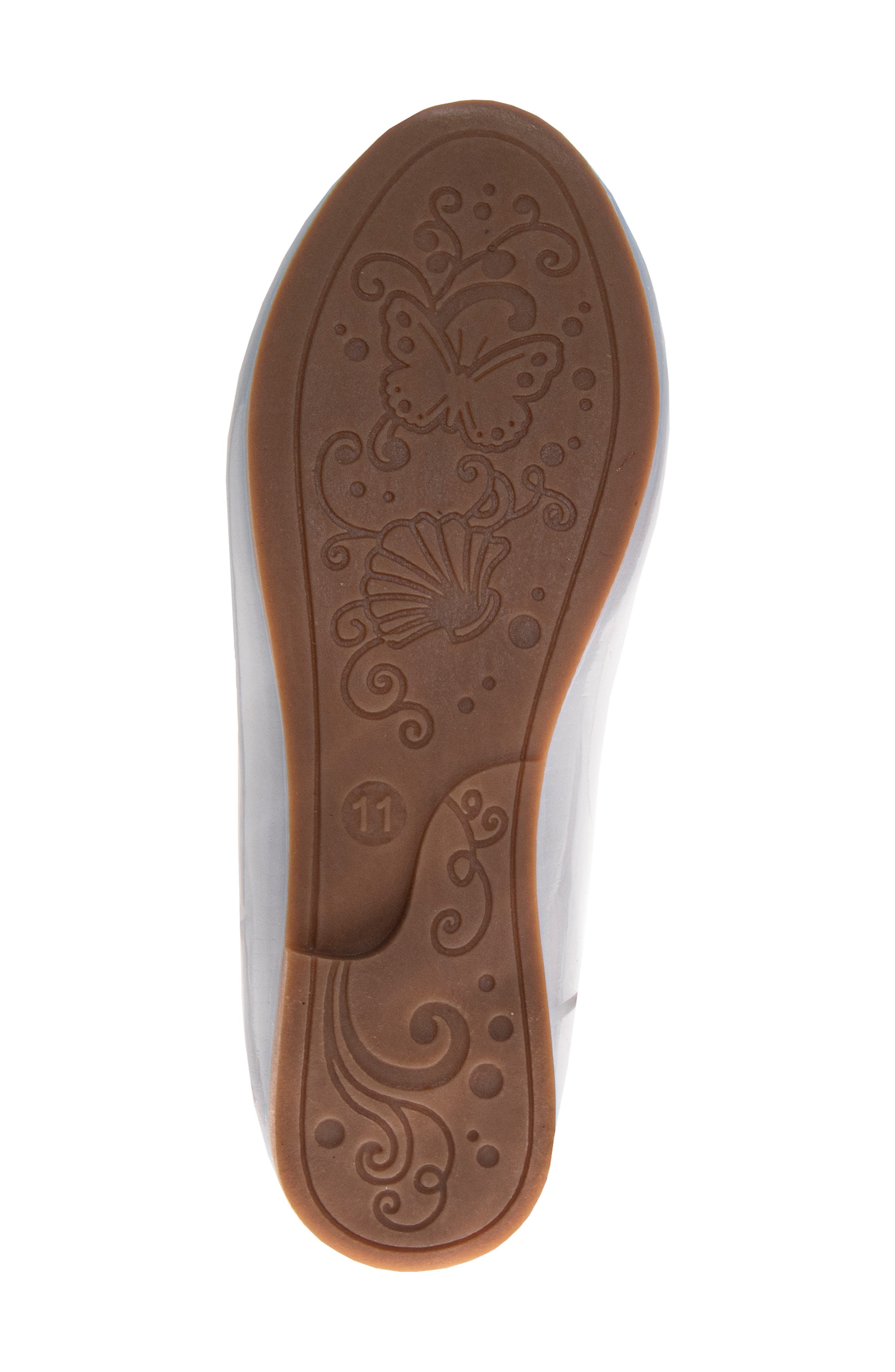 Laura Ashley Kids' Faux Pearl Flat, Alternate, color, White Patent