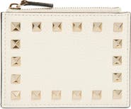 Valentino Garavani Rockstud Leather Coin Card Case