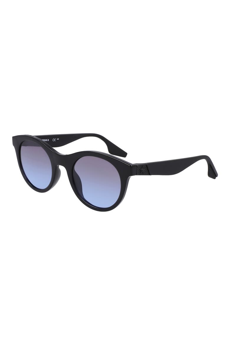 Restore 49mm Gradient Round Sunglasses, Alternate, color, BLACK