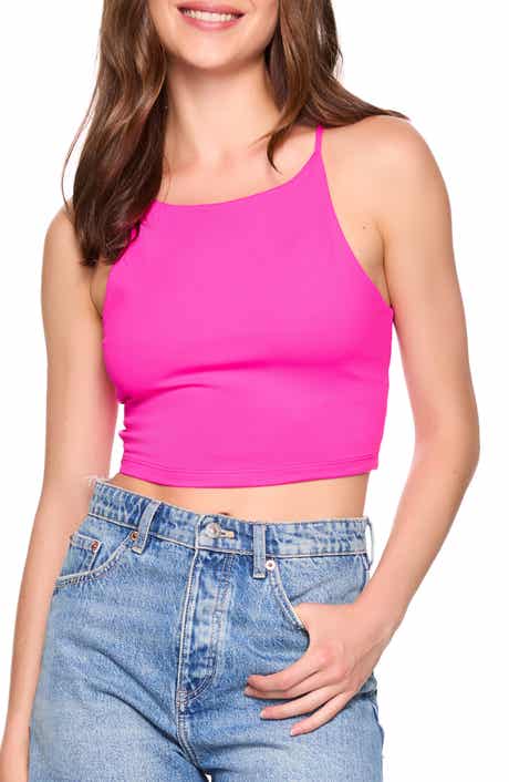 Susana Monaco String Racer Crop Tank Top