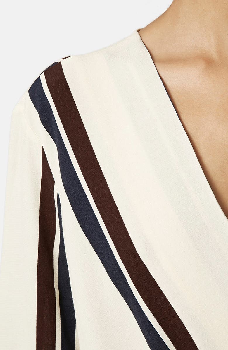 Topshop Drape Front Blouse, Alternate, color, 