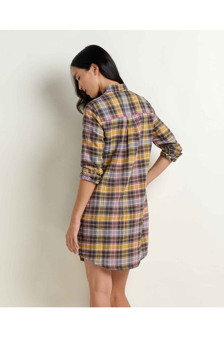 Re-Form Popover Long Sleeve Dress, Alternate, color, Chestnut Check