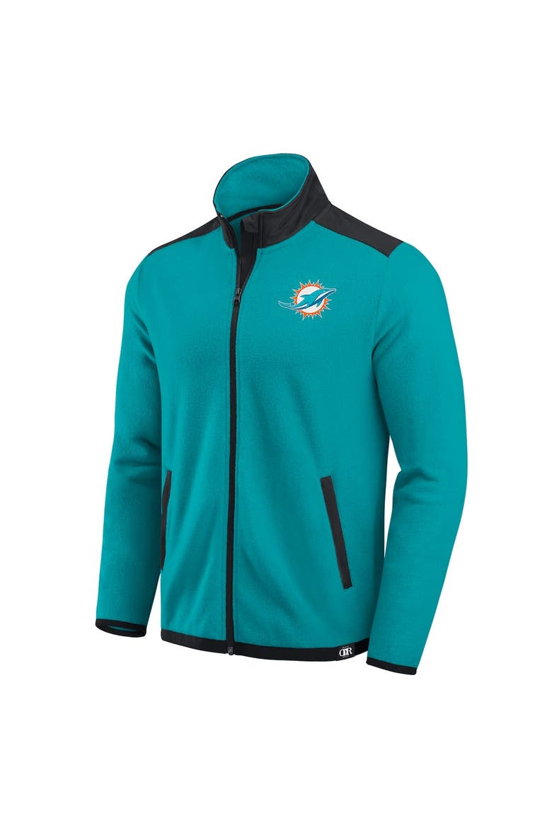 Men's Darius Rucker Collection by Fanatics Aqua Miami Dolphins Color Block Polar Fleece Full-Zip Jacket, Alternate, color, Aqua