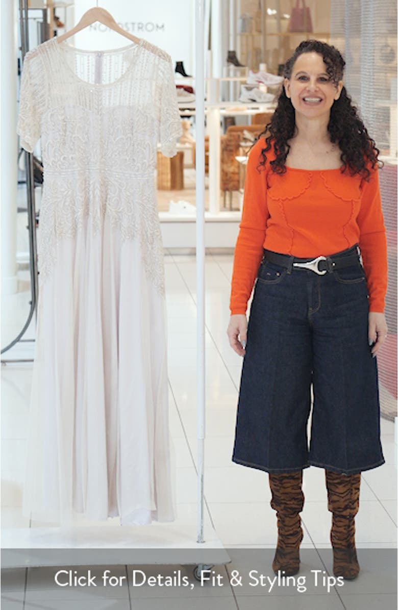 Bead Embellished Evening Gown, sales video thumbnail