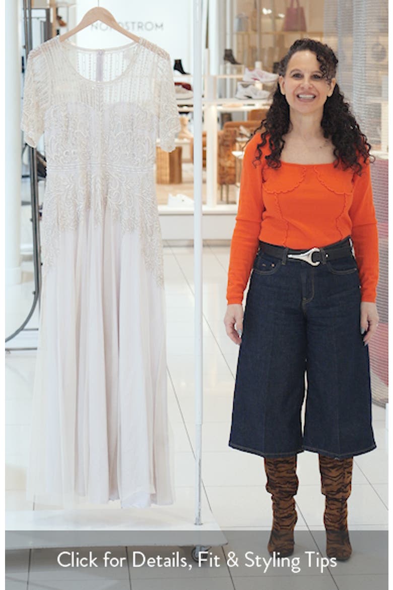 Bead Embellished Evening Gown video