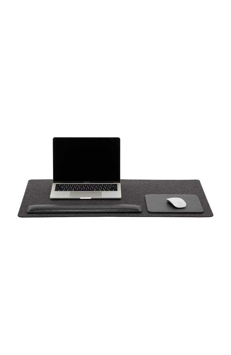 Graf Lantz Mosen Merino Wool Large Desk Pad, Main, color, Charcoal